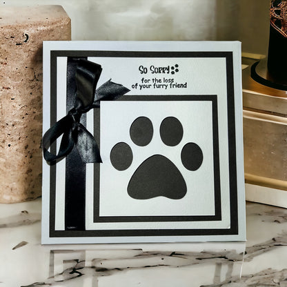 Pet loss sympathy card